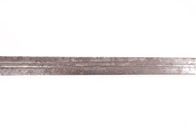 Lot 355 - AN EARLY SCOTTISH BASKET HILTED BROAD SWORD