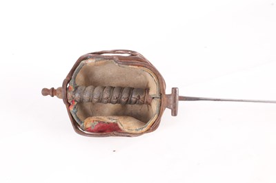 Lot 355 - AN EARLY SCOTTISH BASKET HILTED BROAD SWORD