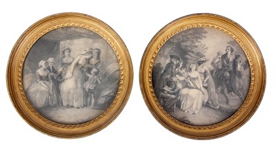 Lot 431 - A PAIR OF EARLY 19TH CENTURY CIRCULAR...