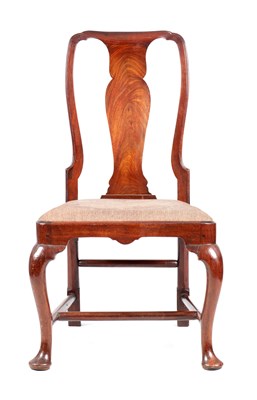 Lot 1148 - A GEORGE II MAHOGANY SIDE CHAIR