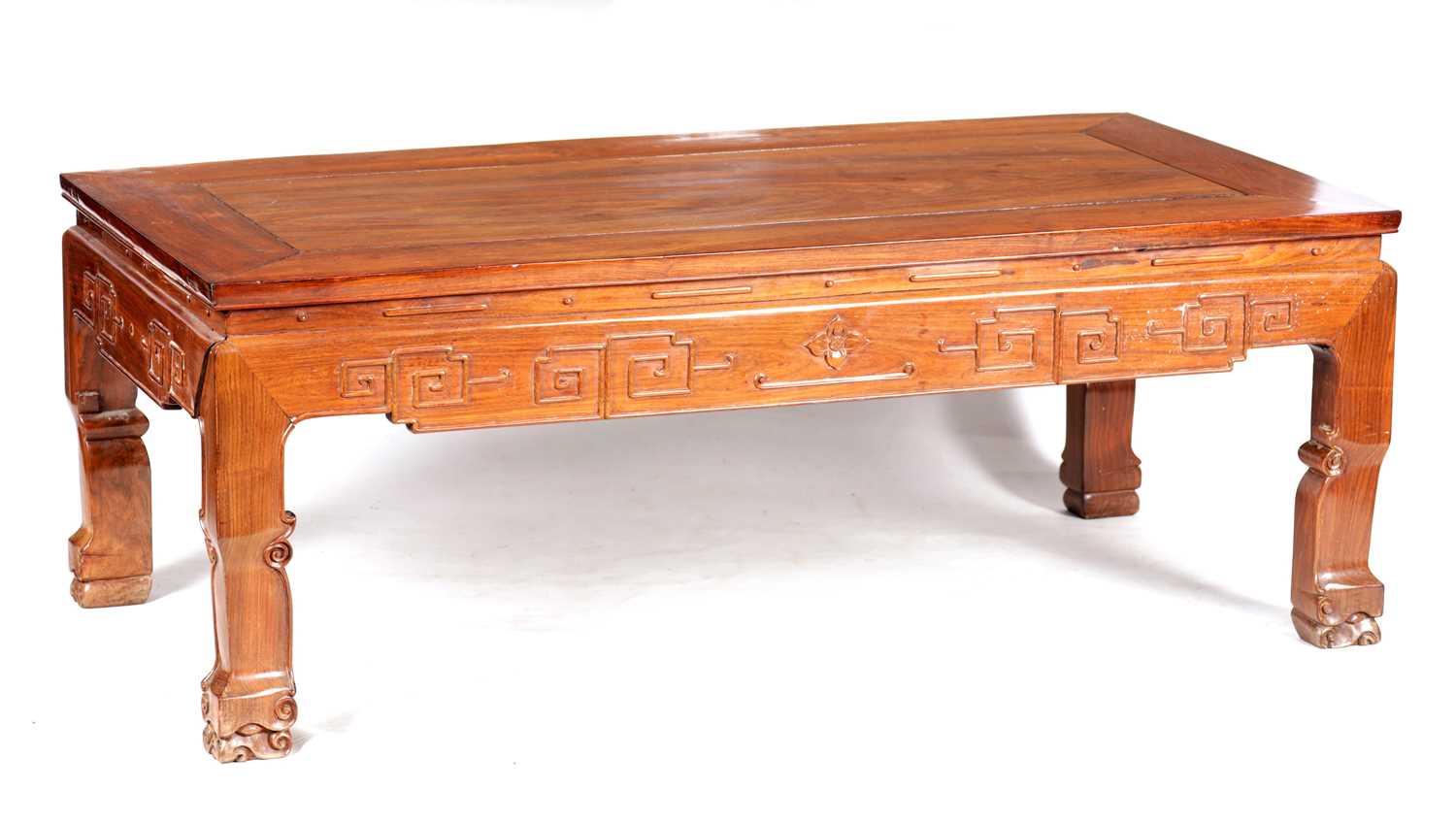Lot 72 - AN EARLY 20TH CENTURY CHINESE HARDWOOD OCCASIONAL TABLE