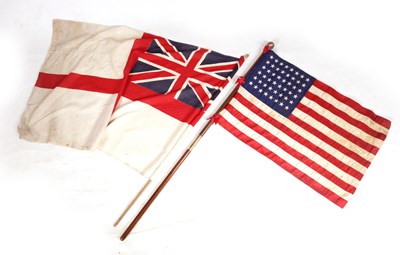 Lot 507 - TWO LATE 19TH CENTURY FLAGS