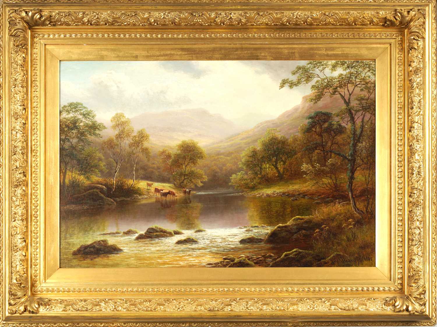 Lot 727 - WILLIAM MELLOR (1851 - 1931) OIL ON CANVAS