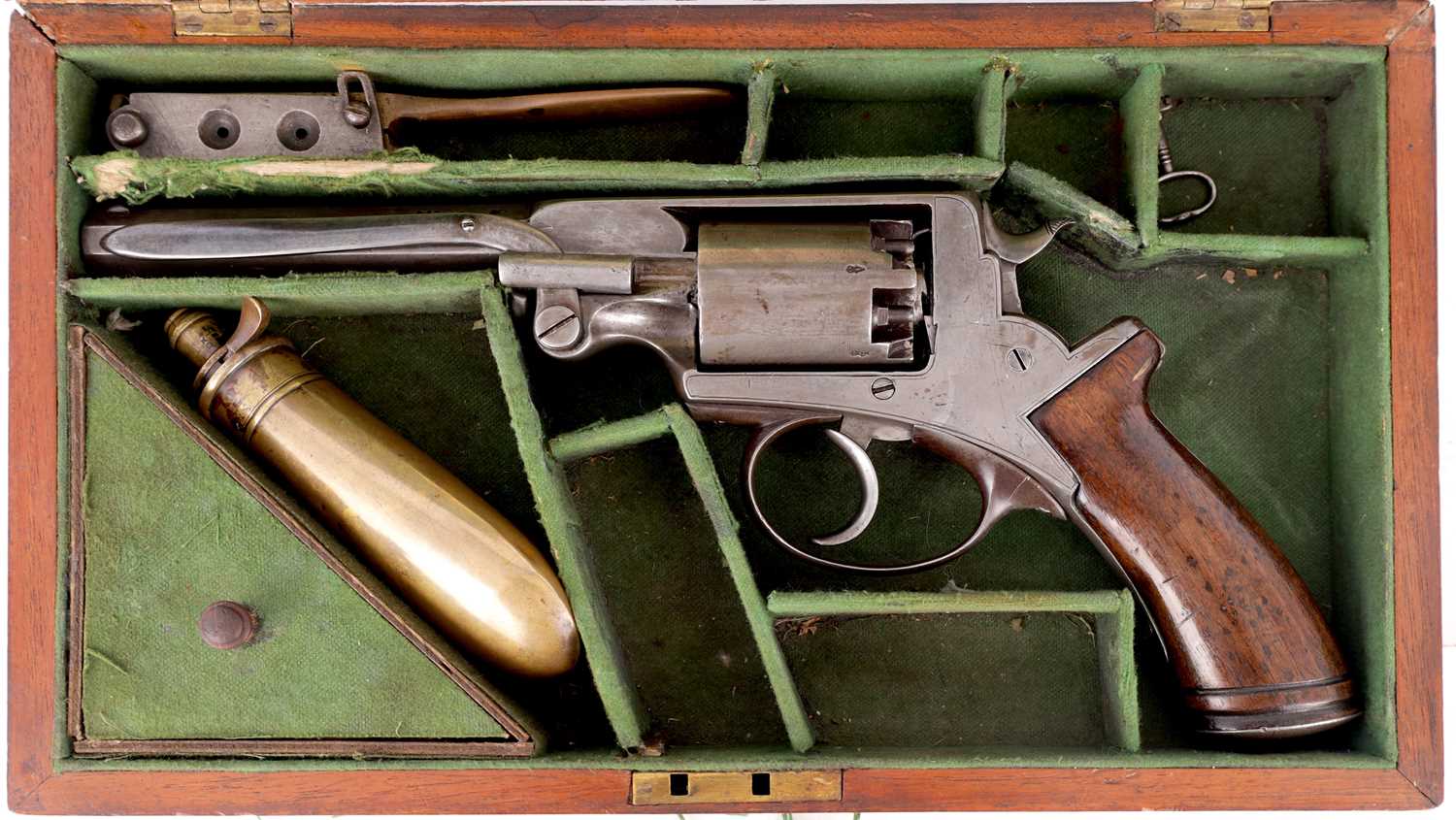 577 Adams Revolver Lot 366 - A MID 19TH CENTURY CASED DEAN ADAMS