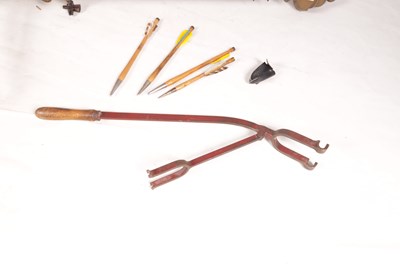 Lot 353 - A LARGE 19TH CENTURY BELGIAN TARGET CROSSBOW