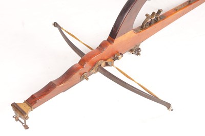 Lot 353 - A LARGE 19TH CENTURY BELGIAN TARGET CROSSBOW