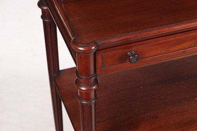Lot 1015 - CHARLES MELLIER & CO. LONDON  A PAIR OF LATE 19TH CENTURY MAHOGANY SIDE TABLES