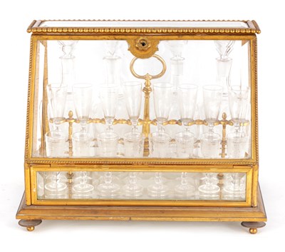 Lot 506 - A MID 19TH CENTURY FRENCH ORMOLU CAVE A LIQUEUR