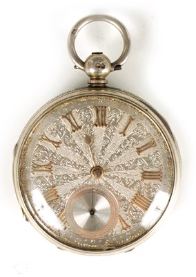 Lot 272 - A 19TH CENTURY ENGLISH SILVER OPEN-FACED POCKET WATCH