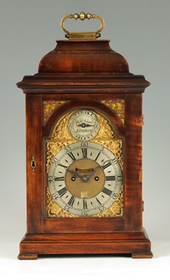 Lot 827 - ANDREW PRIME, LONDON  A SMALL MID 18TH CENTURY DOUBLE FUSSEE BRACKET CLOCK