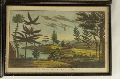 Lot 822 - A SET OF FIVE LATE 18TH/EARLY 19TH CENTURY HAND COLOURED COPPERPLATE CAPTAIN COOK ENGRAVINGS OF NEW ZEALAND