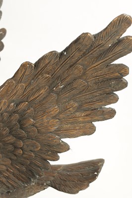 Lot 1429 - A LARGE 20TH CENTURY PATINATED BRONZE SCULPTURE