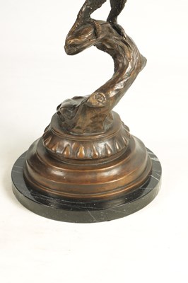 Lot 1429 - A LARGE 20TH CENTURY PATINATED BRONZE SCULPTURE