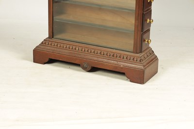 Lot 487 - A LATE 19TH CENTURY WALNUT CIGARETTE SHOP DISPLAY CABINET