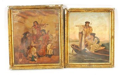 Lot 733 - TWO 19TH CENTURY  GREEK OILS ON CANVAS