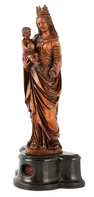 Lot 657 - A 17TH CENTURY CARVED BOXWOOD SCULPTURE, POSSIBLY AUGSBURG