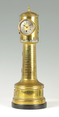 Lot 852 - A LATE 19TH CENTURY FRENCH INDUSTRIAL AUTOMATION LIGHTHOUSE CLOCK COMPENDIUM