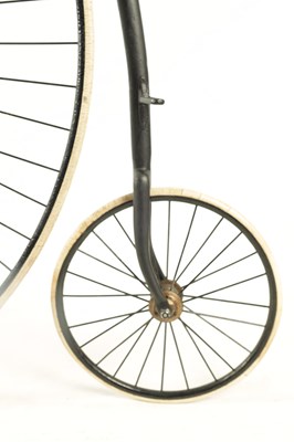 Lot 100 - A LATE 19TH CENTURY PENNY FARTHING BICYCLE WITH 52” WHEEL