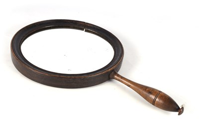 Lot 517 - A GEORGE III CONCAVE MAGNIFYING HAND MIRROR