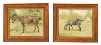 Lot 759 - J.C. HALLAND  A PAIR OF EDWARDIAN WATERCOLOURS