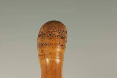 Lot 372 - A LATE 19TH CENTURY CHINESE CARVED BAMBOO SWORD STICK
