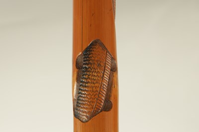 Lot 372 - A LATE 19TH CENTURY CHINESE CARVED BAMBOO SWORD STICK