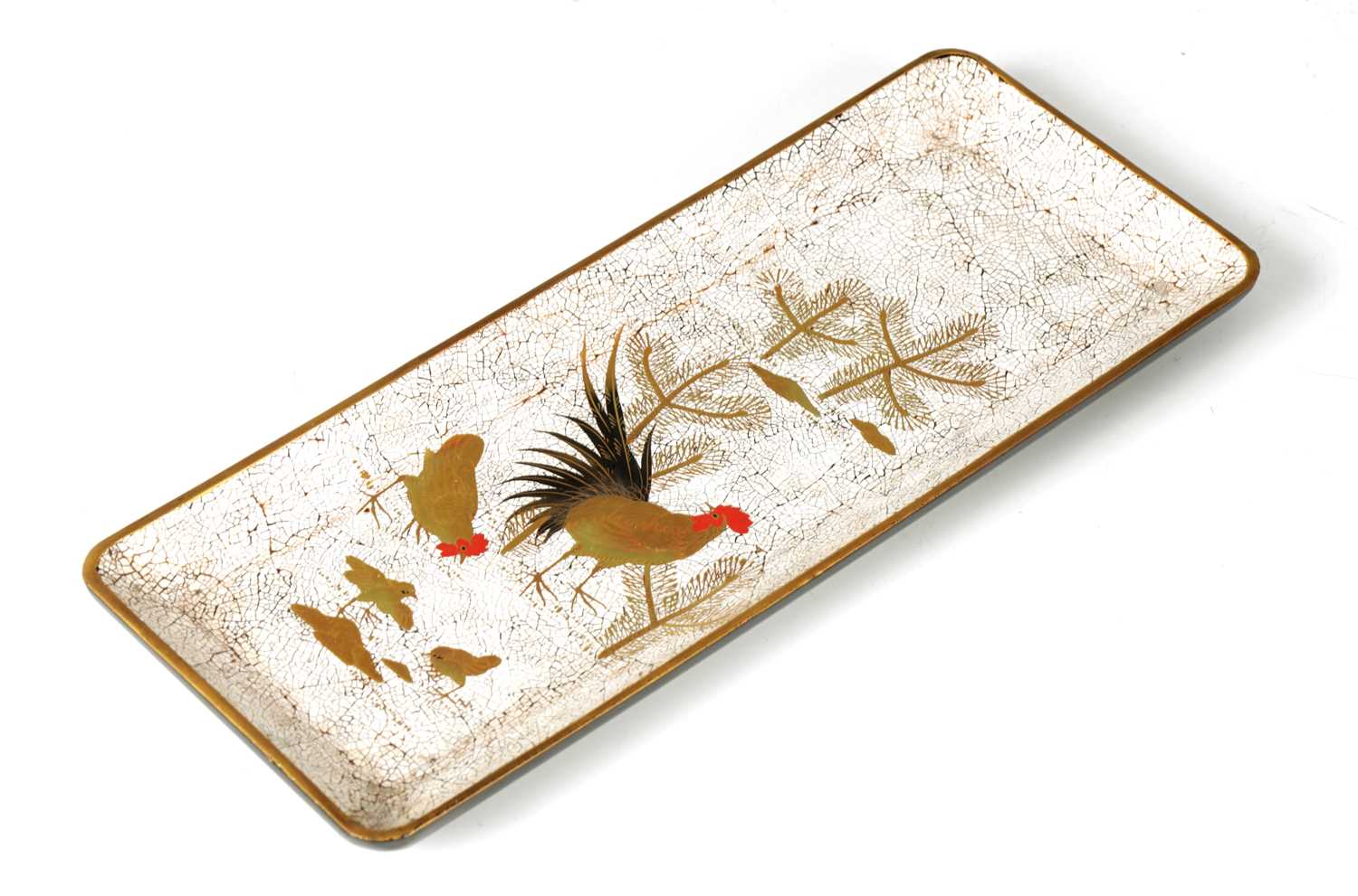 Lot 126 - A MEIJI PERIOD JAPANESE LACQUER WORK TRAY