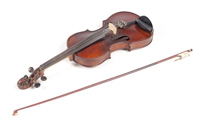 Lot 422 - A 19TH CENTURY VIOLIN, POSSIBLY FRENCH