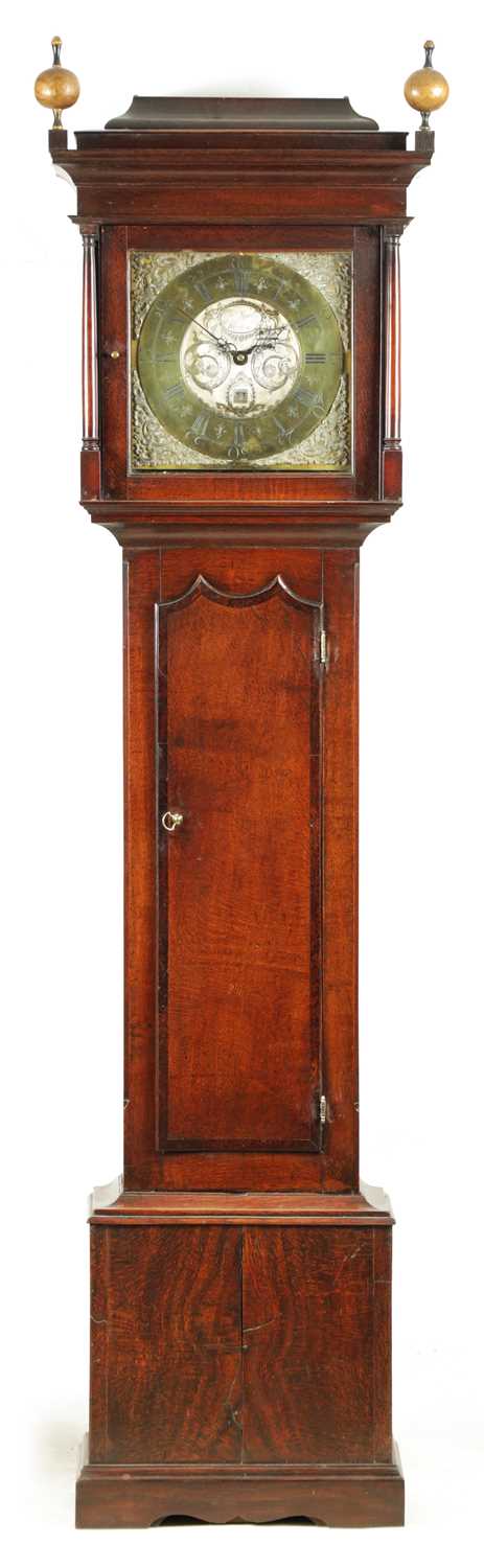 Lot 358 - WILLIAM NEWBY, KENDAL A LATE 18TH CENTURY OAK 30HR LONGCASE CLOCK