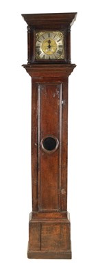 Lot 897 - AN EARLY 18TH CENTURY OAK 30-HOUR LONGCASE CLOCK