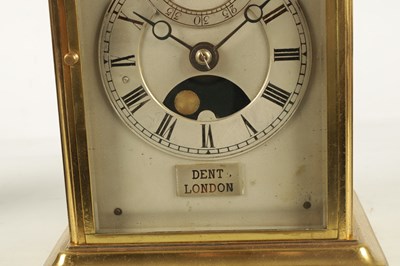 Lot 769 - A LATE 19TH CENTURY  GIANT ENGLISH DOUBLE FUSEE MOON PHASE REPEATING CARRIAGE CLOCK