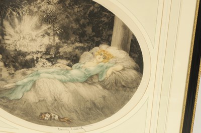 Lot 757 - LOUIS ICART - FRENCH 1880-1950  AN ORIGINAL DRYPOINT ETCHING IN COLOUR
