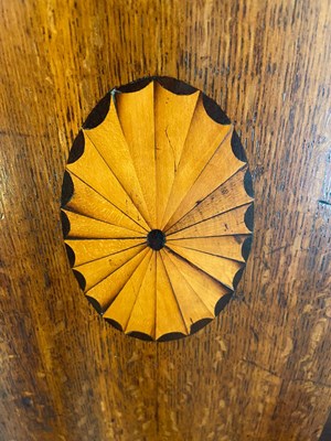 Lot 773 - JOHN MARR, RETFORD. A LATE GEORGE III OAK AND MAHOGANY OVAL DIAL LONGCASE CLOCK