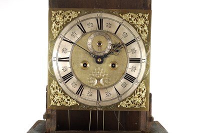 Lot 81 - GEORGE ETHERINGTON, LONDON. A WILLIAM AND MARY BURR WALNUT MONTH DURATION LONGCASE CLOCK