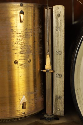 Lot 615 - T. ARMSTRONG & BRO. MANCHESTER. A LATE 19TH CENTURY WALNUT CASED WEATHER STATION BAROGRAPH