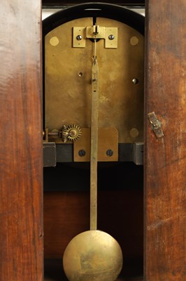Lot 615 - T. ARMSTRONG & BRO. MANCHESTER. A LATE 19TH CENTURY WALNUT CASED WEATHER STATION BAROGRAPH