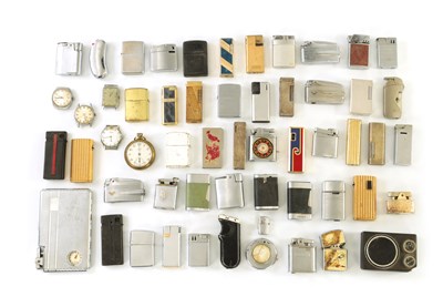 Lot 609 - A LARGE COLLECTION OF VINTAGE LIGHTERS