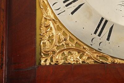 Lot 839 - FRANCIS PERIGAL, BOND STREET, LONDON . A GEORGE III FIGURED MAHOGANY LONGCASE CLOCK