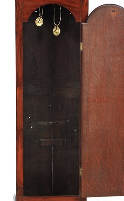 Lot 839 - FRANCIS PERIGAL, BOND STREET, LONDON . A GEORGE III FIGURED MAHOGANY LONGCASE CLOCK