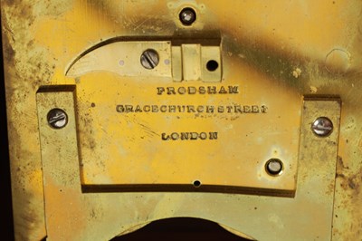 Lot 33 - FRODSHAM, GRACECHURCH STREET, LONDON. A SMALL MID 19TH CENTURY ORMOLU MOUNTED ROSEWOOD MANTEL CLOCK