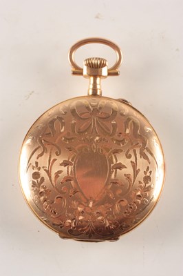Lot 198 - AN EARLY 20TH CENTURY FRENCH 18CT GOLD OPEN FACE POCKET WATCH