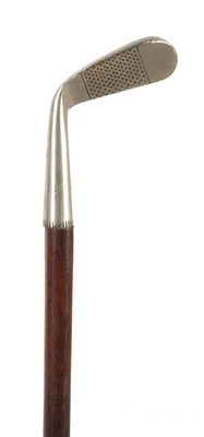 Lot 290 - OF GOLFING INTEREST A 19TH CENTURY 'SUNDAY STICK' IRON WALKING STICK