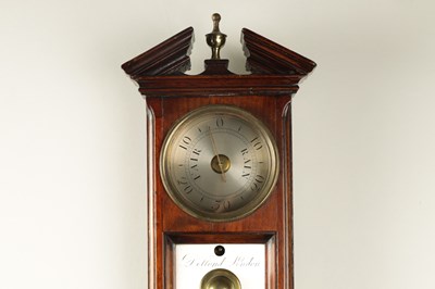 Lot 43 - DOLLOND LONDON. AN IMPOSING GEORGE III MAHOGANY STICK BAROMETER/ THERMOMETER