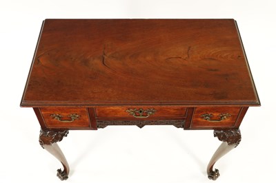 Lot 789 - A FINE EARLY GEORGE III CHIPPENDALE DESIGN MAHOGANY LOWBOY