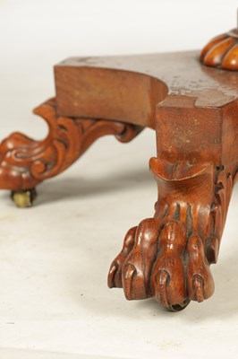 Lot 362 - A 19TH CENTURY BURR OAK TEAPOY IN THE MANNER OF GILLOWS