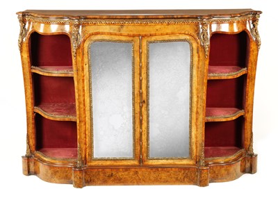 Lot 731 - A CHOICE 19TH CENTURY TULIPWOOD CROSSBANDED HIGHLY FIGURED WALNUT AND ORMOLU MOUNTED SIDE CABINET ATTRIBUTED TO GILLOWS