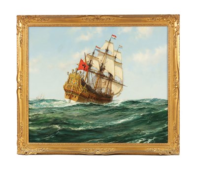 Lot 436 - MONTAGUE DAWSON (1895–1973) OIL ON CANVAS 'OCEAN BOUND'