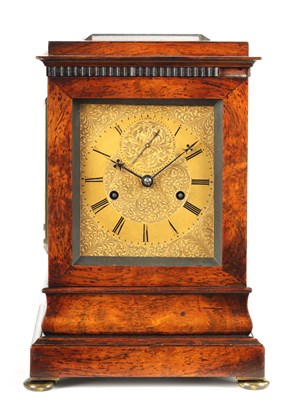 Lot 77 - FRODSHAM, GRACECHURCH STREET, LONDON. A FINE AND SMALL ROSEWOOD DOUBLE FUSEE LIBRARY CLOCK WITH LEVER ESCAPEMENT CIRCA 1840
