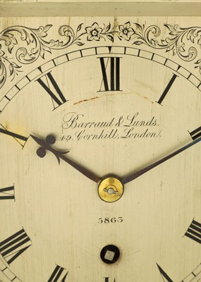 Lot 57 - BARRAUD & LUND, 49 CORNHILL, LONDON. NO. 5863 A MID 19TH CENTURY WALNUT LIBRARY CLOCK