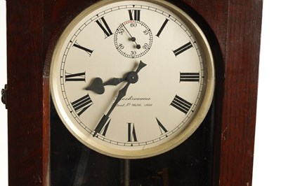Lot 1 - A RARE SYNCHRONOME MASTER CLOCK WITH '6 PIPS' SECONDS DIAL